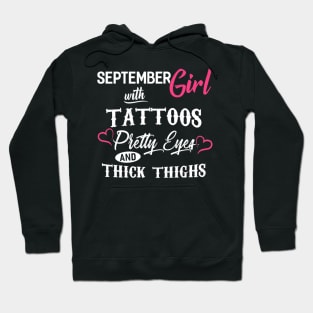 September Girl With Tattoos Hoodie